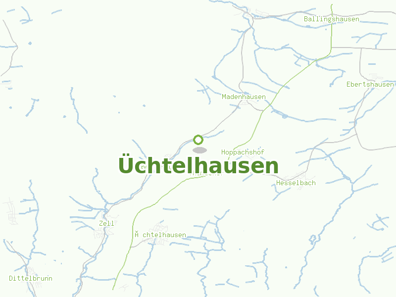 Karte von Üchtelhausen