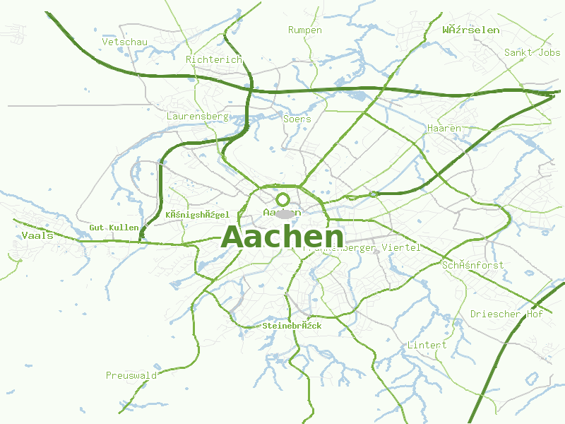Karte von Aachen