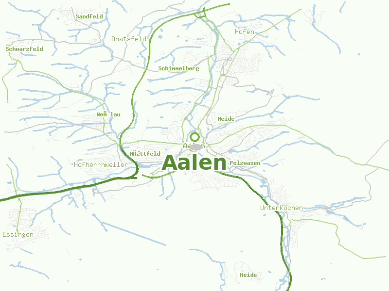 Karte von Aalen