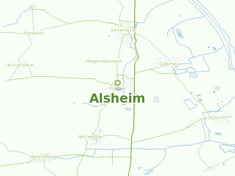 Karte von Alsheim