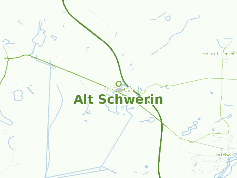 Karte von Alt Schwerin