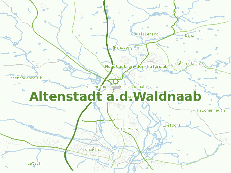 Karte von Altenstadt a.d.Waldnaab