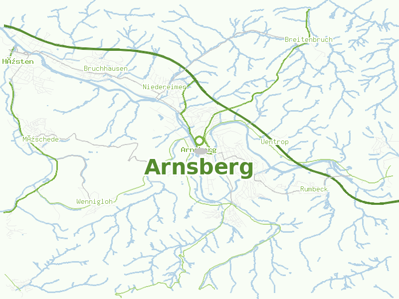 Karte von Arnsberg