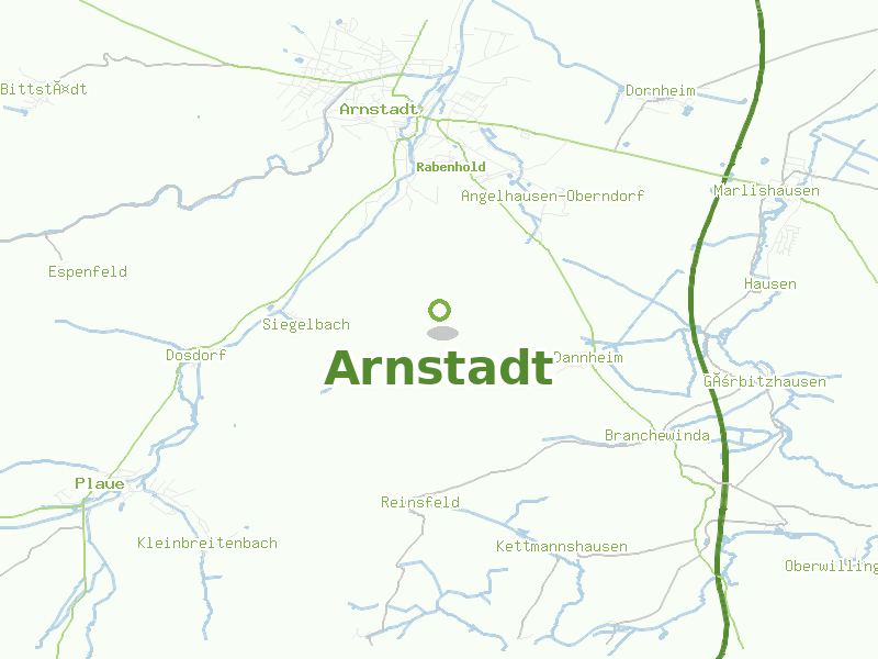 Karte von Arnstadt