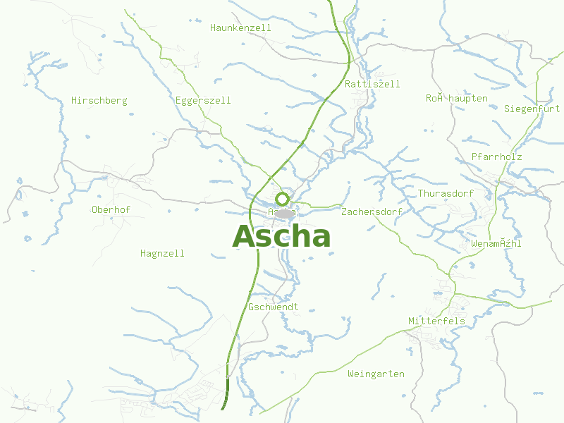 Karte von Ascha