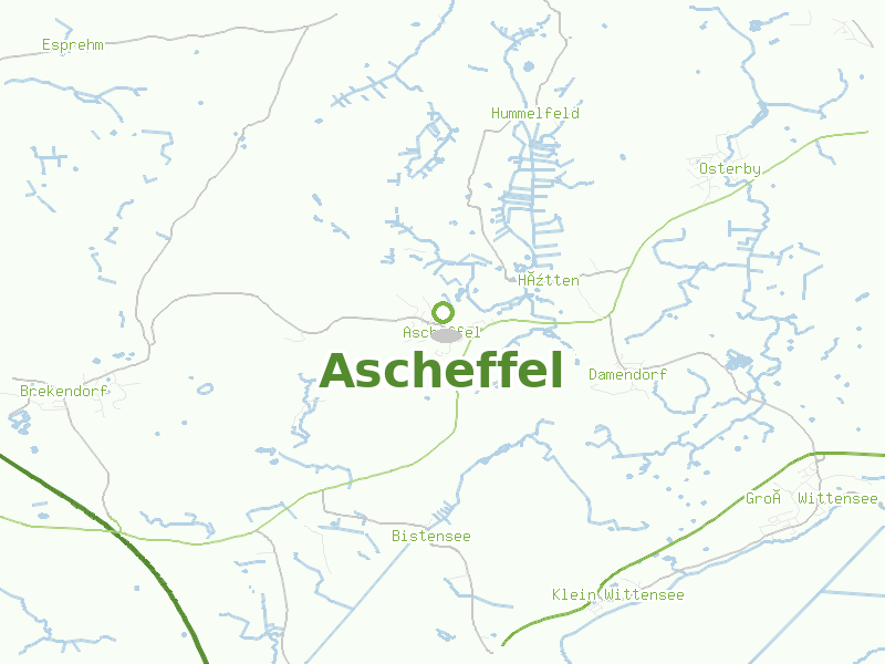 Karte von Ascheffel