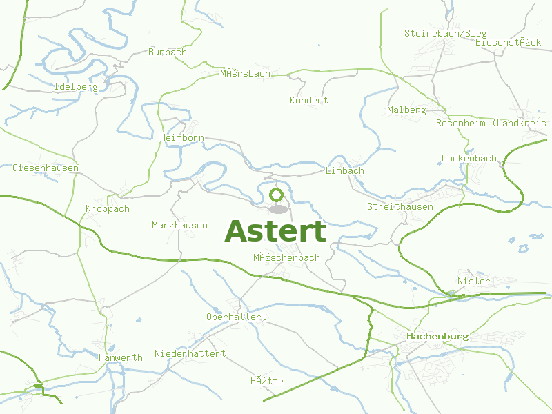 Karte von Astert