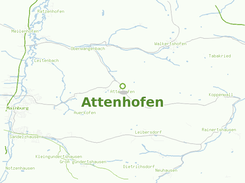 Karte von Attenhofen