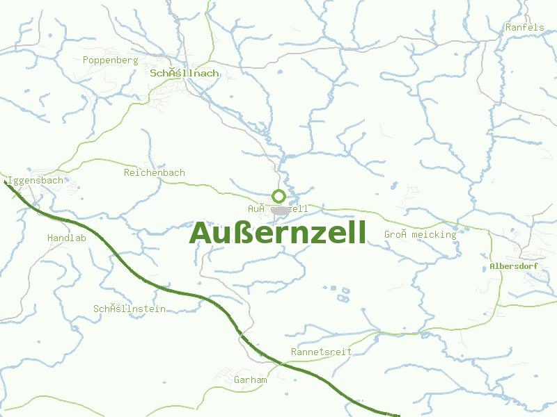 Karte von Außernzell