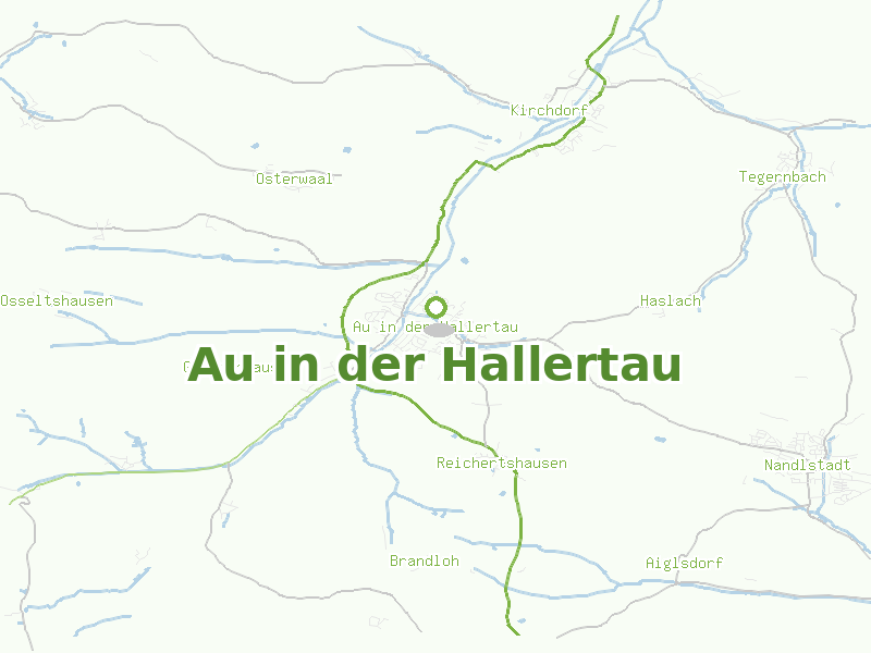 Karte von Au in der Hallertau