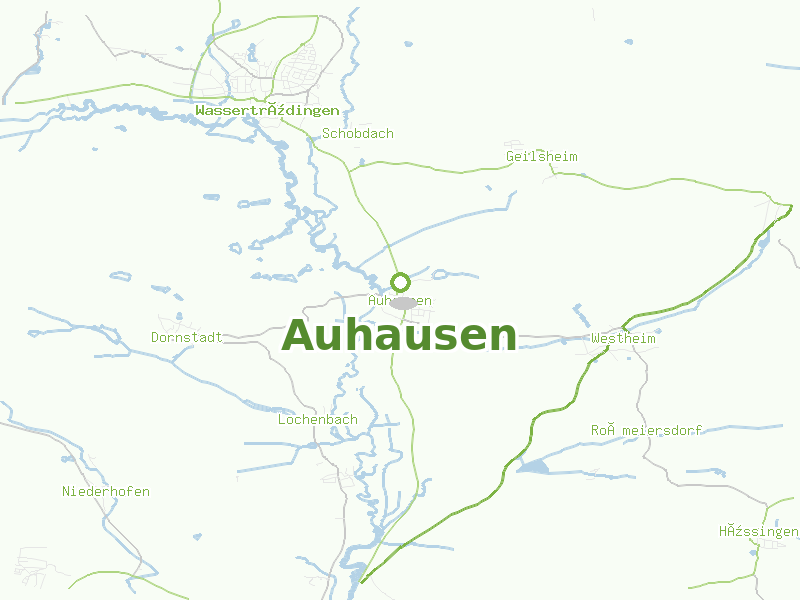 Karte von Auhausen