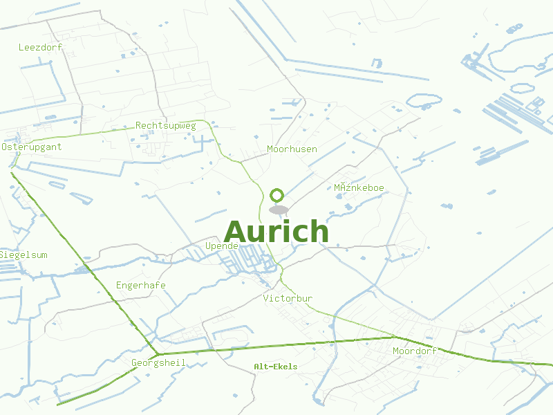 Karte von Aurich