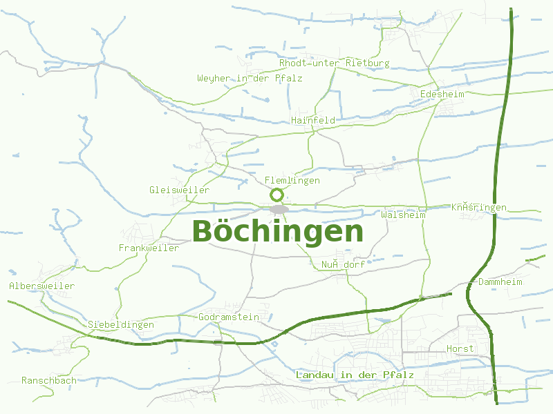 Karte von Böchingen