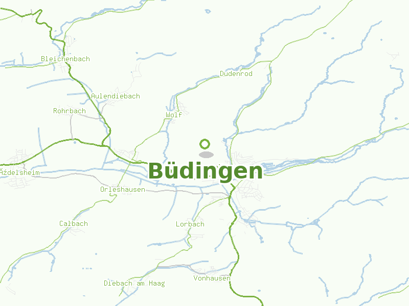 Karte von Büdingen