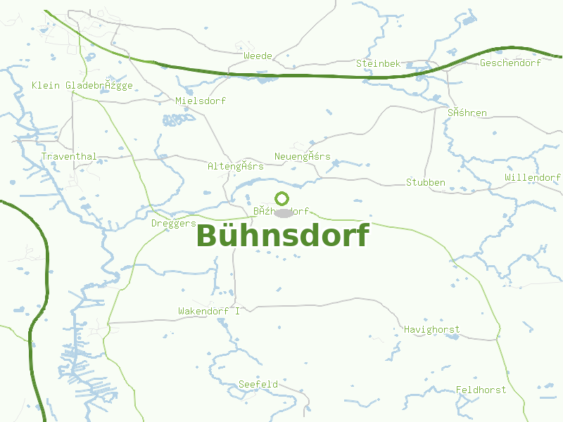 Karte von Bühnsdorf