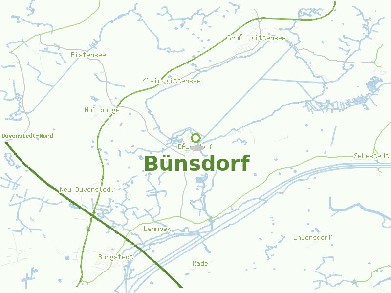 Karte von Bünsdorf