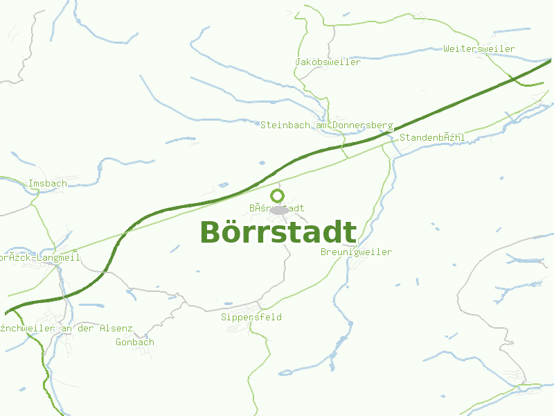 Karte von Börrstadt