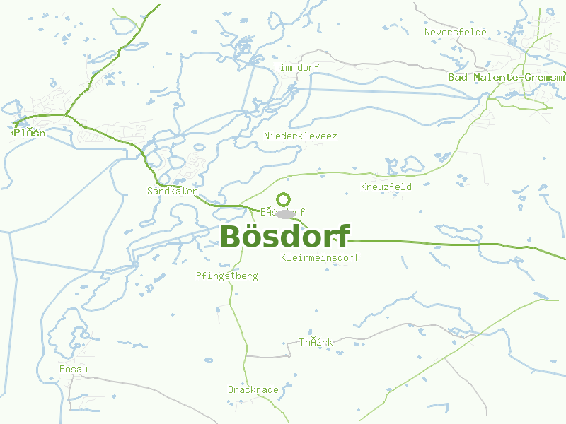 Karte von Bösdorf