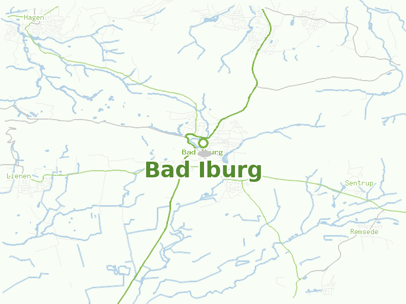 Karte von Bad Iburg