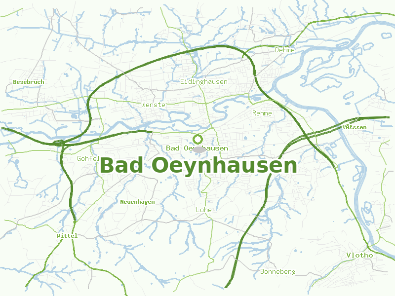 Karte von Bad Oeynhausen