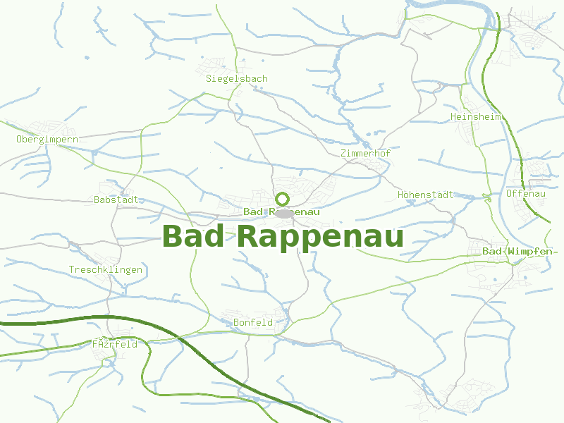 Karte von Bad Rappenau