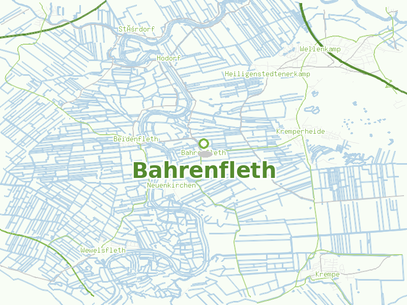 Karte von Bahrenfleth