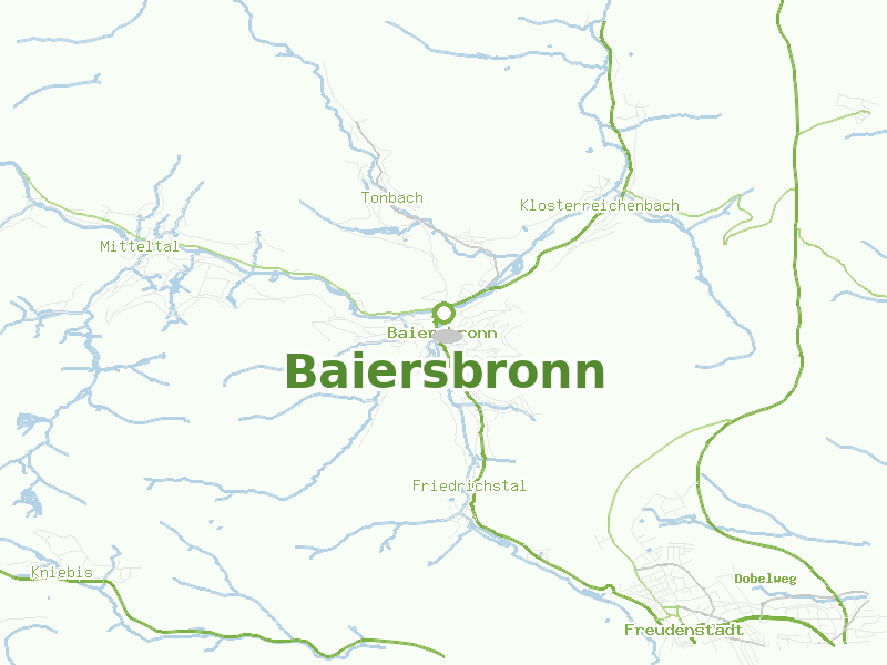 Karte von Baiersbronn