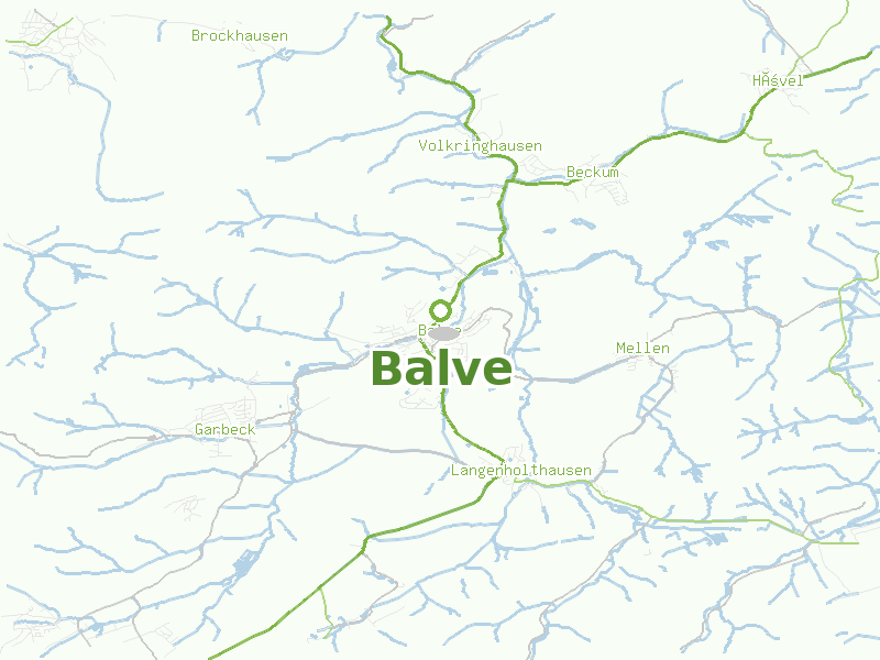Karte von Balve