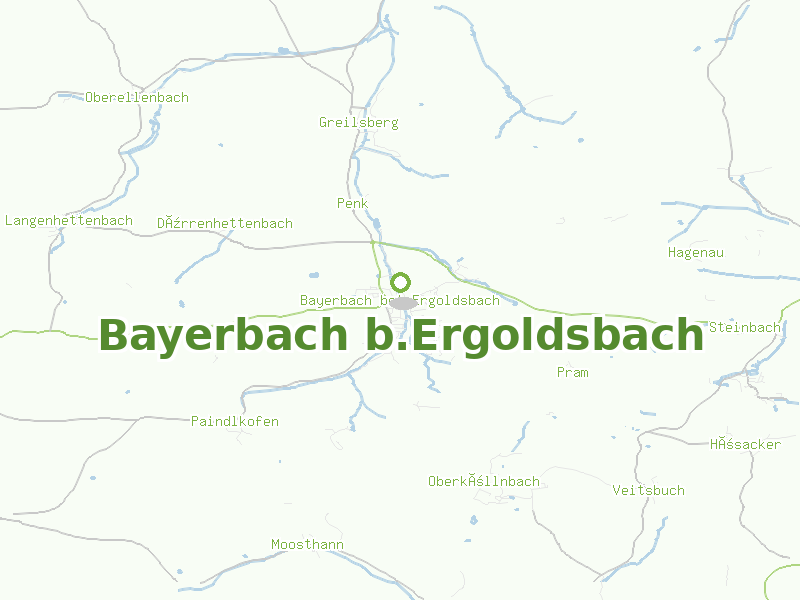 Karte von Bayerbach b.Ergoldsbach