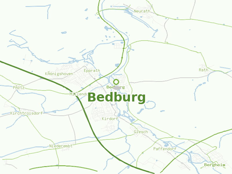 Karte von Bedburg
