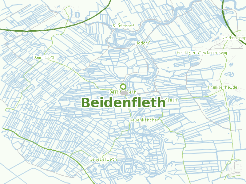 Karte von Beidenfleth