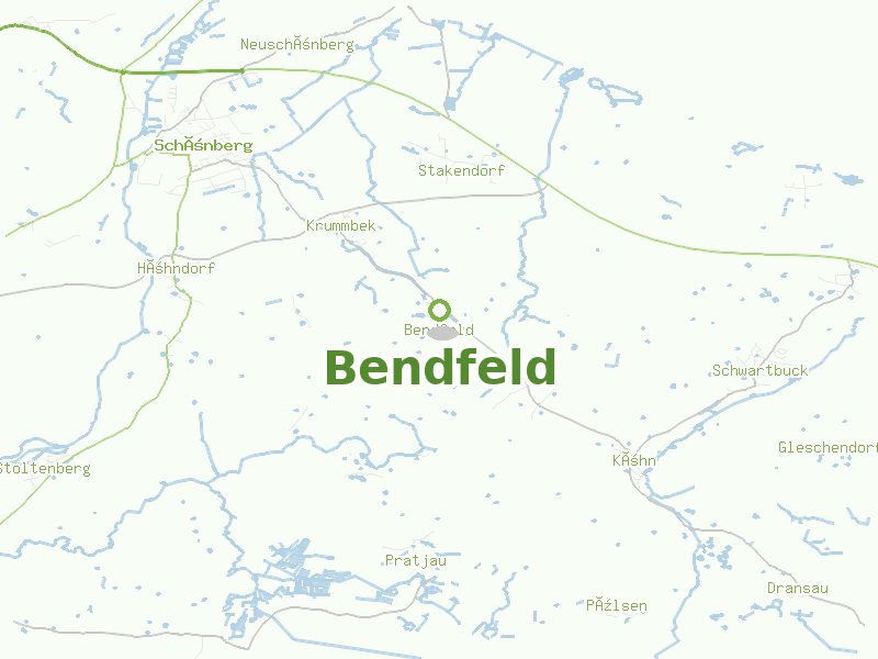 Karte von Bendfeld