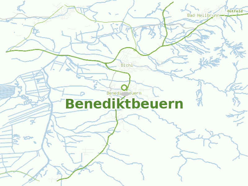 Karte von Benediktbeuern