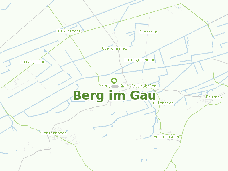 Karte von Berg im Gau