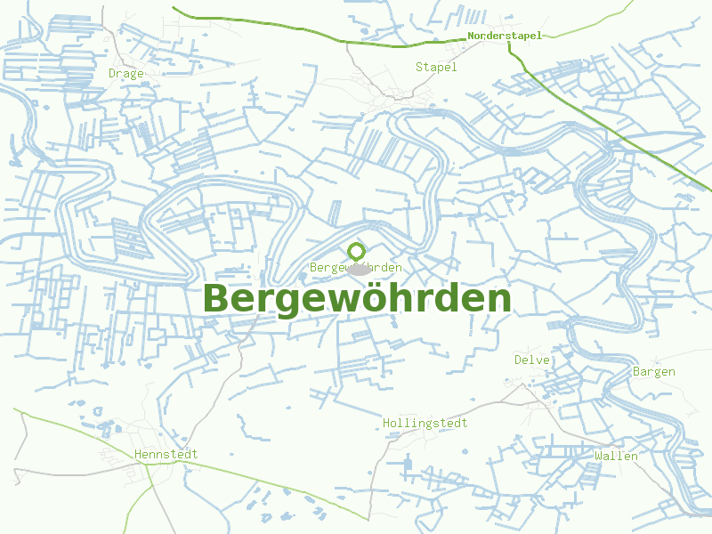 Karte von Bergewöhrden