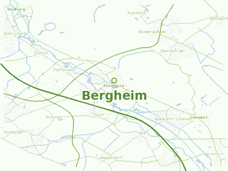 Karte von Bergheim