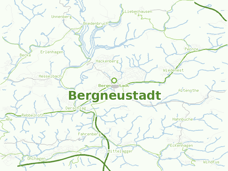 Karte von Bergneustadt