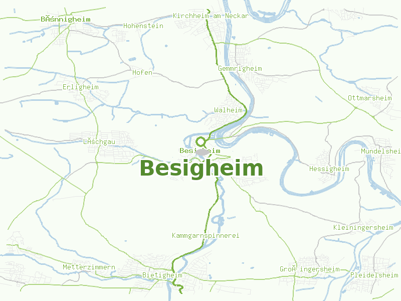 Karte von Besigheim