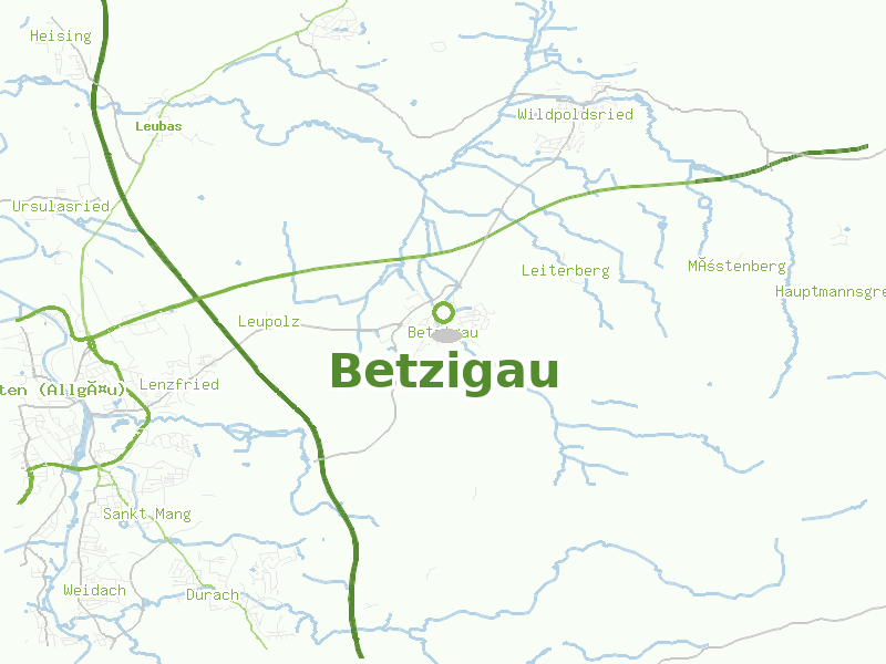 Karte von Betzigau