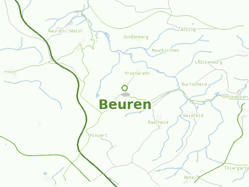 Karte von Beuren