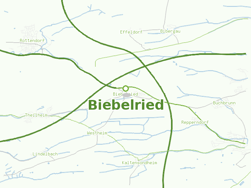Karte von Biebelried