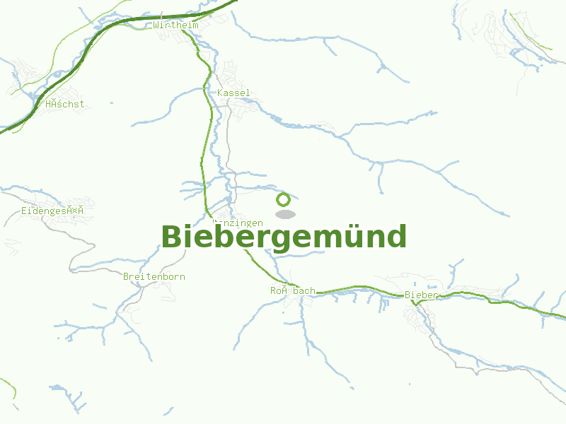 Karte von Biebergemünd