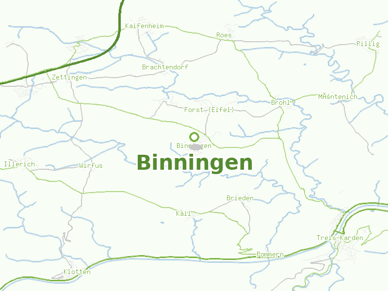 Karte von Binningen