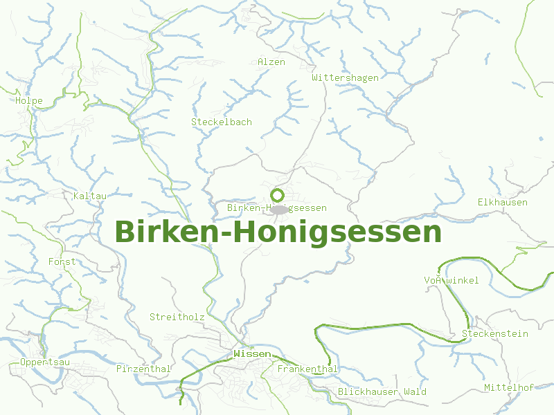 Karte von Birken-Honigsessen