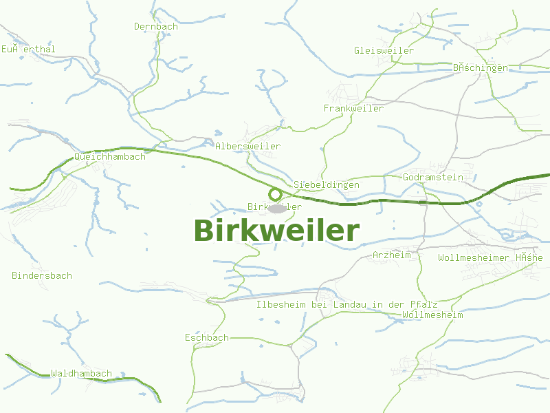 Karte von Birkweiler