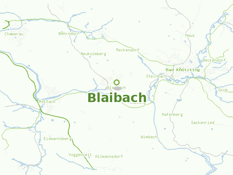 Karte von Blaibach