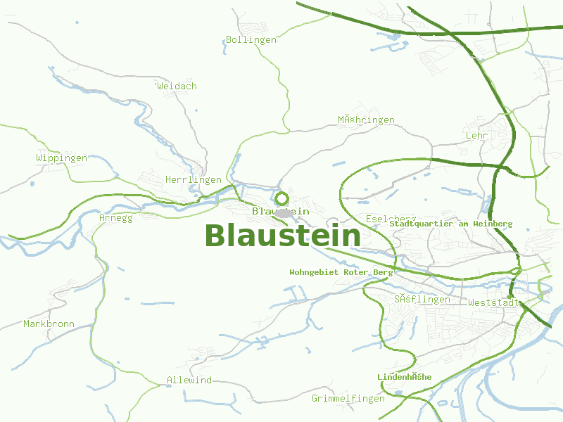 Karte von Blaustein