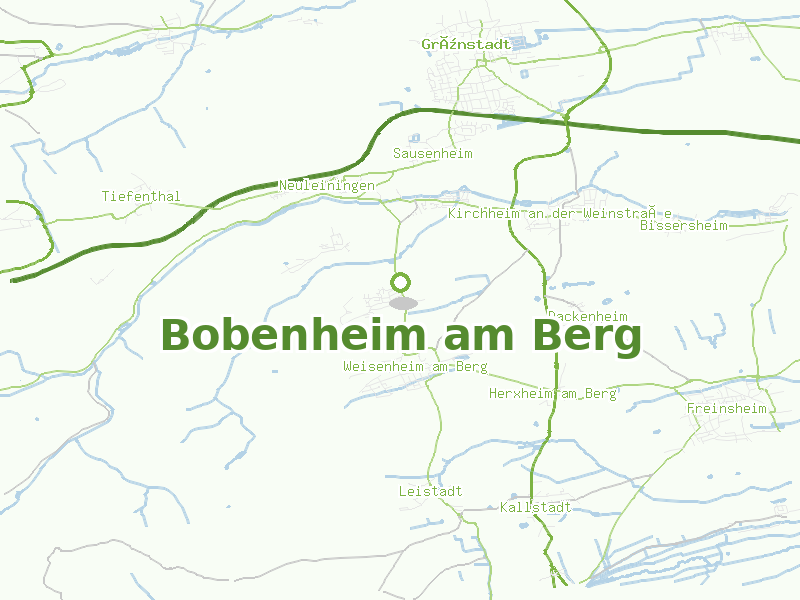 Karte von Bobenheim am Berg