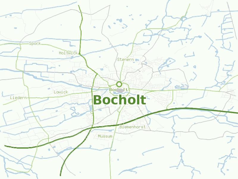 Karte von Bocholt