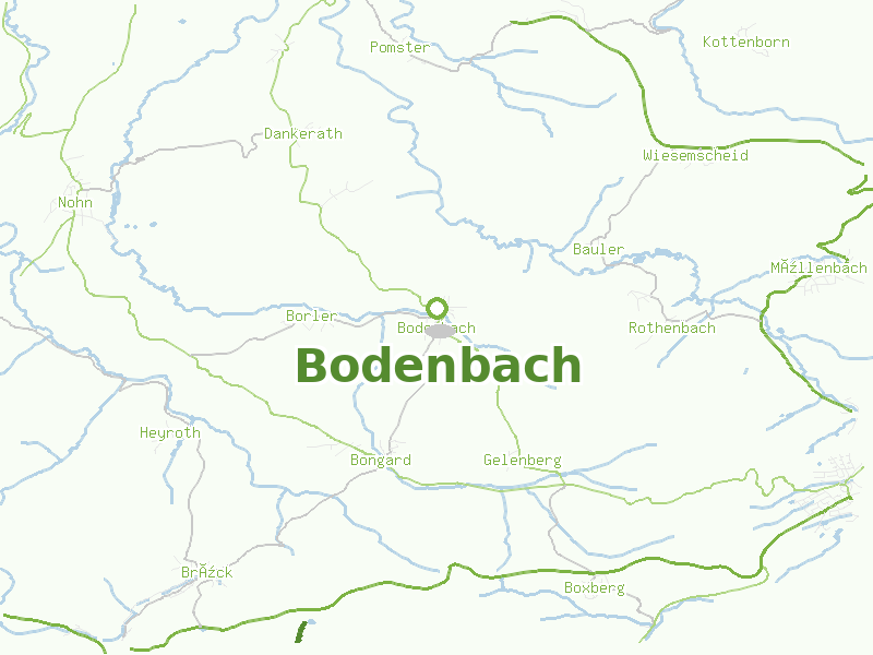 Karte von Bodenbach